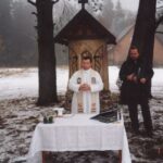 2002-061 poświęcenie kapliczki i pol. hubertowskie w obw. 16