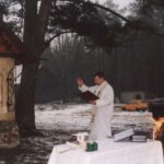 2002-064 poświęcenie kapliczki i pol. hubertowskie w obw. 16