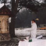 2002-065 poświęcenie kapliczki i pol. hubertowskie w obw. 16