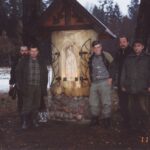 2002-077 poświęcenie kapliczki i pol. hubertowskie w obw. 16