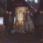 2002-079 poświęcenie kapliczki i pol. hubertowskie w obw. 16